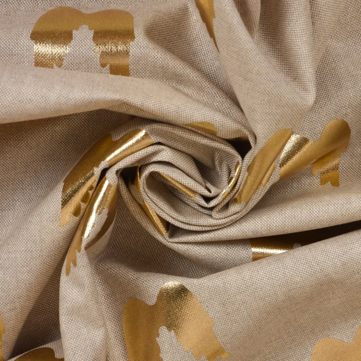 SCHÖNER LEBEN. Kissenhülle Engelsflügel natur gold metallic verschiedene Größen