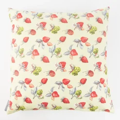 Schöner Leben Kissenhülle Erdbeere Brombeere grün rot 50x50cm
