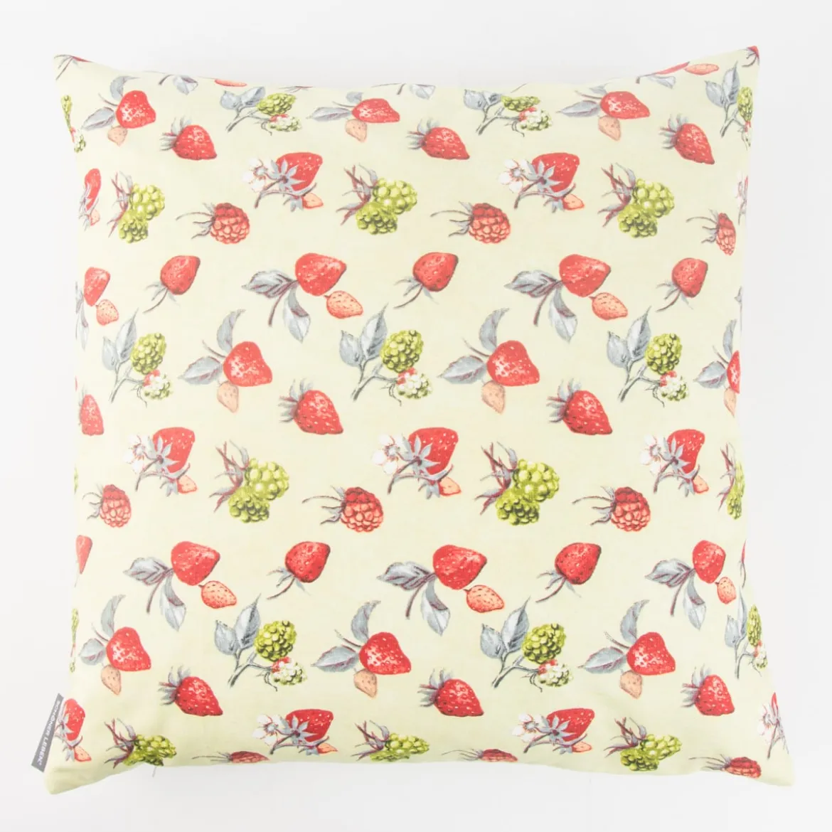 Schöner Leben Kissenhülle Erdbeere Brombeere grün rot 50x50cm
