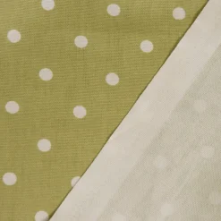 SCHÖNER LEBEN. Kissenhülle Full Stop Punkte oliv grün weiß verschiedene Größen