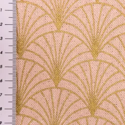 SCHÖNER LEBEN. Kissenhülle Glamour Schuppen Fächer rosa gold verschiedene Größen