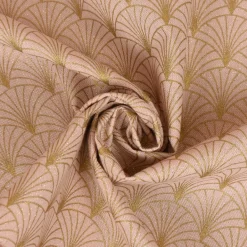 SCHÖNER LEBEN. Kissenhülle Glamour Schuppen Fächer rosa gold verschiedene Größen