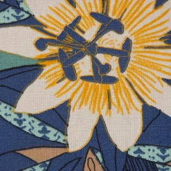 SCHÖNER LEBEN. Kissenhülle große Blumen blau bunt verschiedene Größen