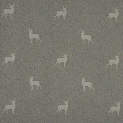 SCHÖNER LEBEN. Kissenhülle helle Hirsche beige braun türkis verschiedene Größen