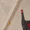 SCHÖNER LEBEN. Kissenhülle Hühner Mohnblume natur rot schwarz versch. Größen