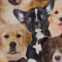 SCHÖNER LEBEN. Kissenhülle Hunde Welpen braun weiß schwarz verschiedene Größen