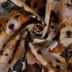 SCHÖNER LEBEN. Kissenhülle Hunde Welpen braun weiß schwarz verschiedene Größen