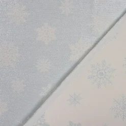 SCHÖNER LEBEN. Kissenhülle Ice Star Schneeflocken Eiskristalle beige hellblau silberfarbig verschiedene Größen