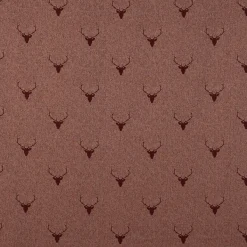 SCHÖNER LEBEN. Kissenhülle Jacquard Hirschkopf mit Geweih rotbraun dunkelrot verschiedene Größen