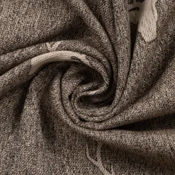 SCHÖNER LEBEN. Kissenhülle Jacquard Hirschkopf mit Geweih braun beige verschiedene Größen