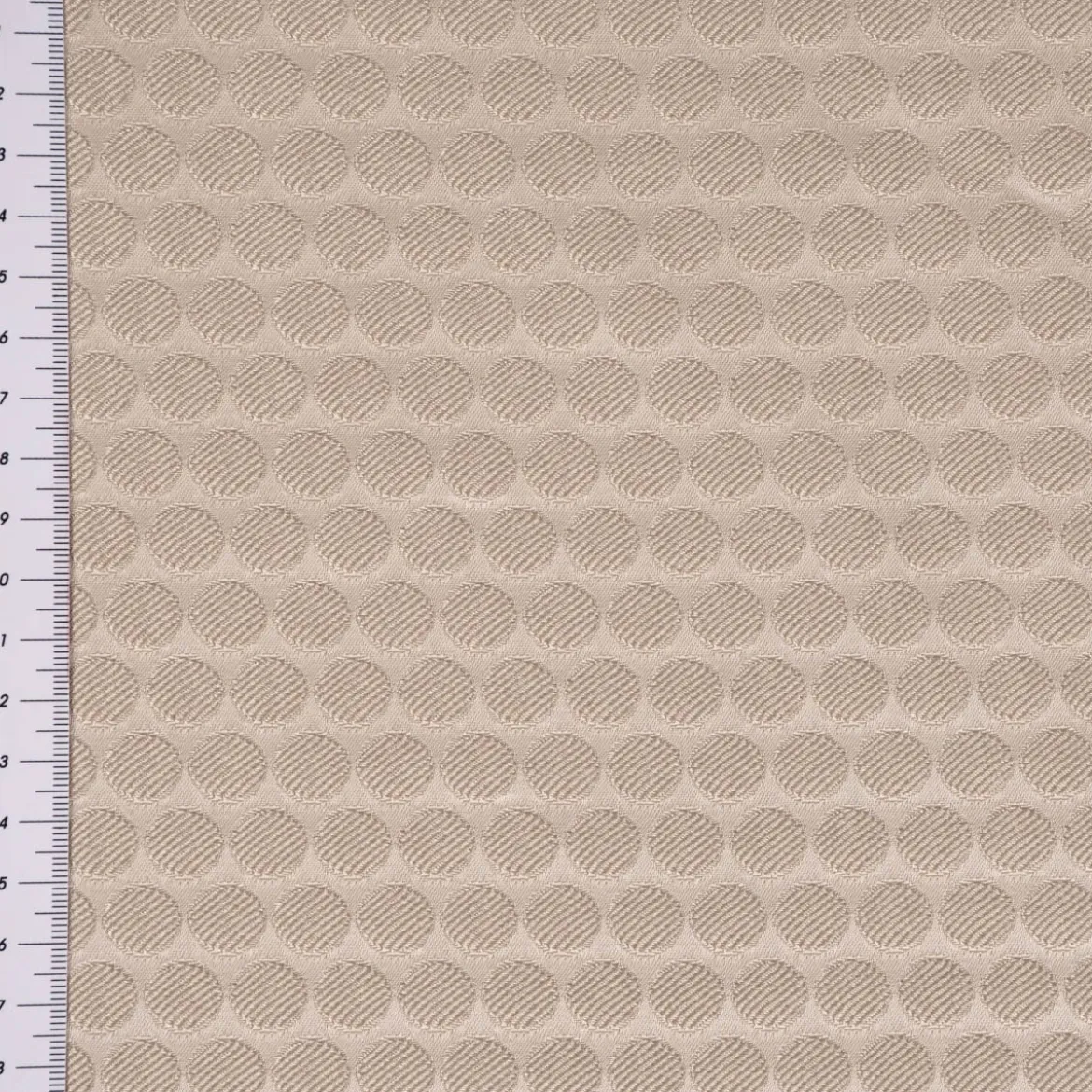 SCHÖNER LEBEN. Kissenhülle Jacquard Punkte beige dunkelbeige verschiedene Größen