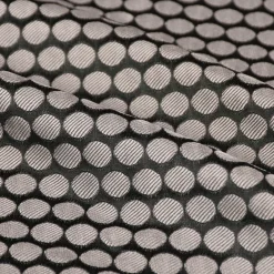 SCHÖNER LEBEN. Kissenhülle Jacquard Punkte schwarz silbergrau verschiedene Größen