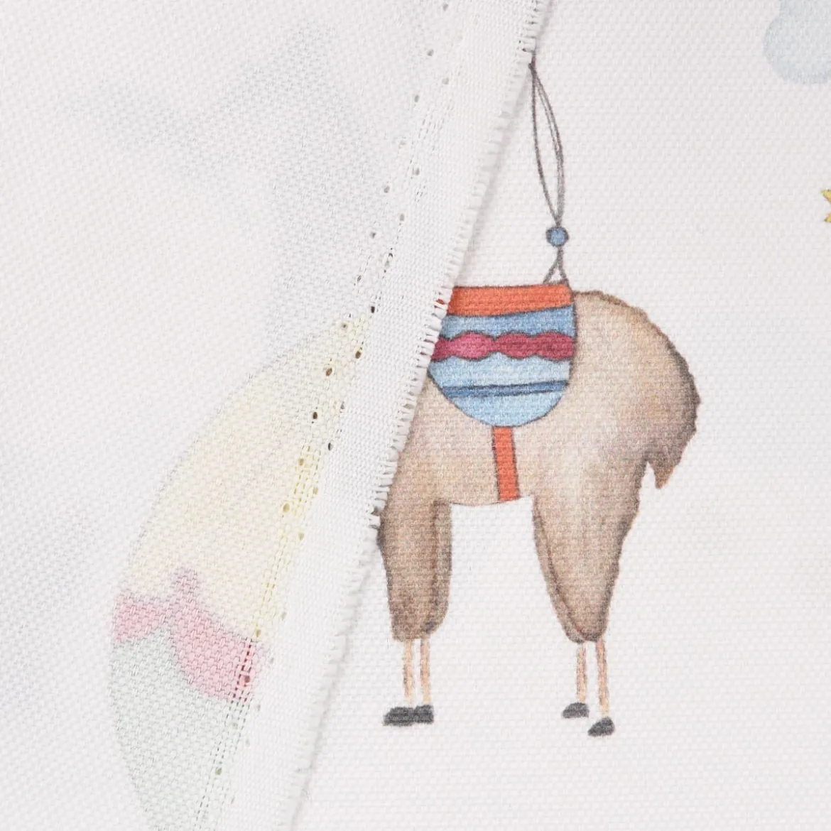 SCHÖNER LEBEN. Kissenhülle Lamarama mit Lamas, Pandas und Heißluftballons verschiedene Größen