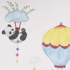 SCHÖNER LEBEN. Kissenhülle Lamarama mit Lamas, Pandas und Heißluftballons verschiedene Größen