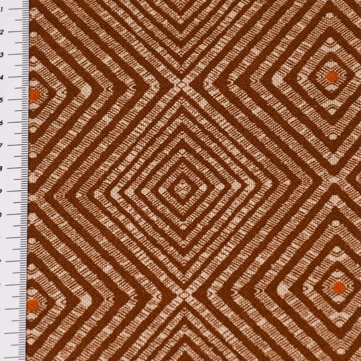 SCHÖNER LEBEN. Kissenhülle Leinenlook Ethnic Diamond Raute Ethno natur braun verschiedene Größen