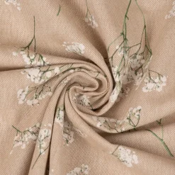 SCHÖNER LEBEN. Kissenhülle Leinenlook Florist Elegant Schleierkraut natur weiß verschiedene Größen