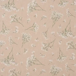 SCHÖNER LEBEN. Kissenhülle Leinenlook Florist Elegant Schleierkraut natur weiß verschiedene Größen