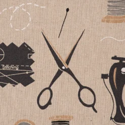 SCHÖNER LEBEN. Kissenhülle Leinenlook Sewing Atelier Nähzubehör natur schwarz verschiedene Größen