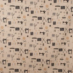 SCHÖNER LEBEN. Kissenhülle Leinenlook Sewing Atelier Nähzubehör natur schwarz verschiedene Größen