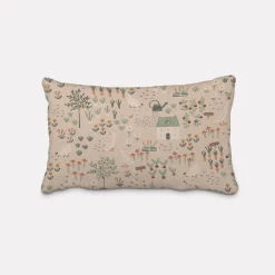 SCHÖNER LEBEN. Kissenhülle Leinenlook Farmhouse Cozy View Bauernhof Garten natur weiß mint verschiedene Größen