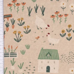 SCHÖNER LEBEN. Kissenhülle Leinenlook Farmhouse Cozy View Bauernhof Garten natur weiß mint verschiedene Größen