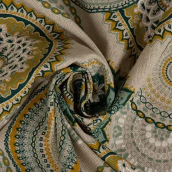 SCHÖNER LEBEN. Kissenhülle Mandalas natur grün verschiedene Größen