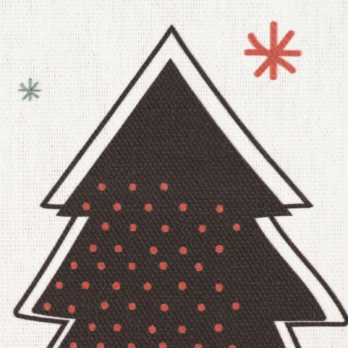 SCHÖNER LEBEN. Kissenhülle Merry Christmas Weihnachtsbaum ecru schwarz rot verschiedene Größen