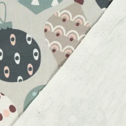 SCHÖNER LEBEN. Kissenhülle Merry Christmas Weihnachskugeln Baumhänger grau altgrün verschiedene Größen