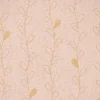 SCHÖNER LEBEN. Kissenhülle Metallic Blätterranken rosa goldfarbig verschiedene Größen