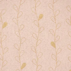 SCHÖNER LEBEN. Kissenhülle Metallic Blätterranken rosa goldfarbig verschiedene Größen