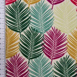 SCHÖNER LEBEN. Kissenhülle Outdoor Palmenblätter weiß bunt verschiedene Größen