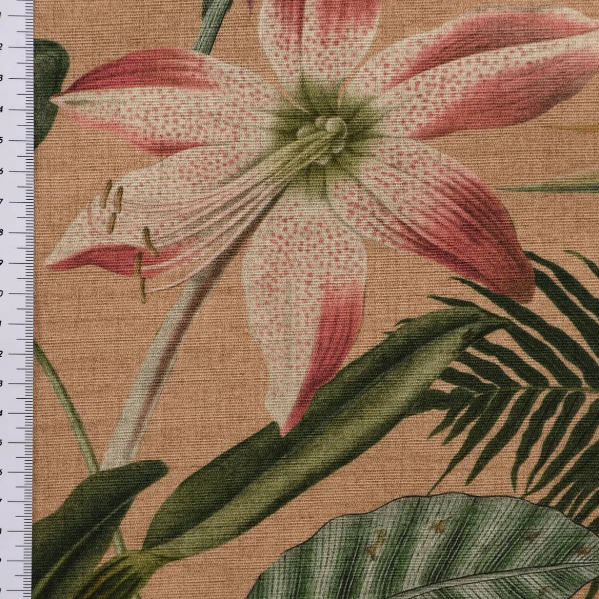 SCHÖNER LEBEN. Kissenhülle Outdoor Romantic Botanic Exotik Blumen beige grün rosa verschiedene Größen
