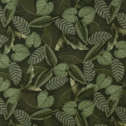 SCHÖNER LEBEN. Kissenhülle Outdoor Botanic Leaf Detailed Blätter Exotik grün verschiedene Größen