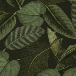 SCHÖNER LEBEN. Kissenhülle Outdoor Botanic Leaf Detailed Blätter Exotik grün verschiedene Größen