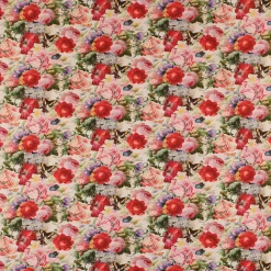 SCHÖNER LEBEN. Kissenhülle Outdoor Flowers Painting Blumen Schmetterlinge bunt verschiedene Größen