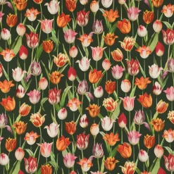 SCHÖNER LEBEN. Kissenhülle Outdoor Tulip Painting Tulpen grün rot verschiedene Größen