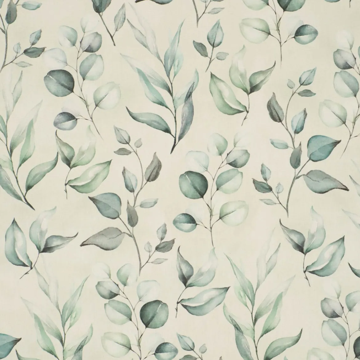 SCHÖNER LEBEN. Kissenhülle Outdoor Plant Lover Blätterzweige Aquarell mint grün verschiedene Größen