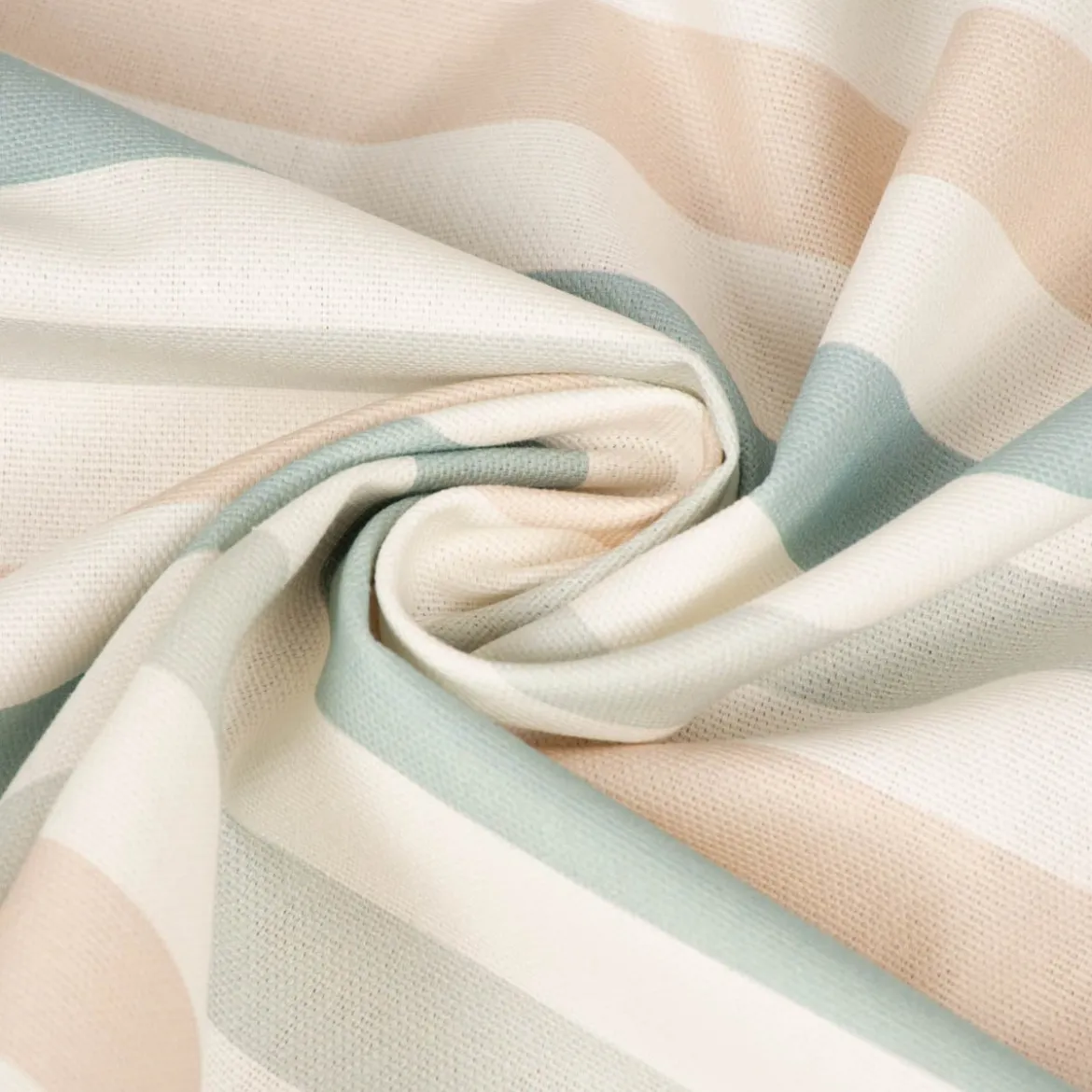 SCHÖNER LEBEN. Kissenhülle Pastell Streifen Querstreifen ecru mintgrün vanille verschiedene Größen