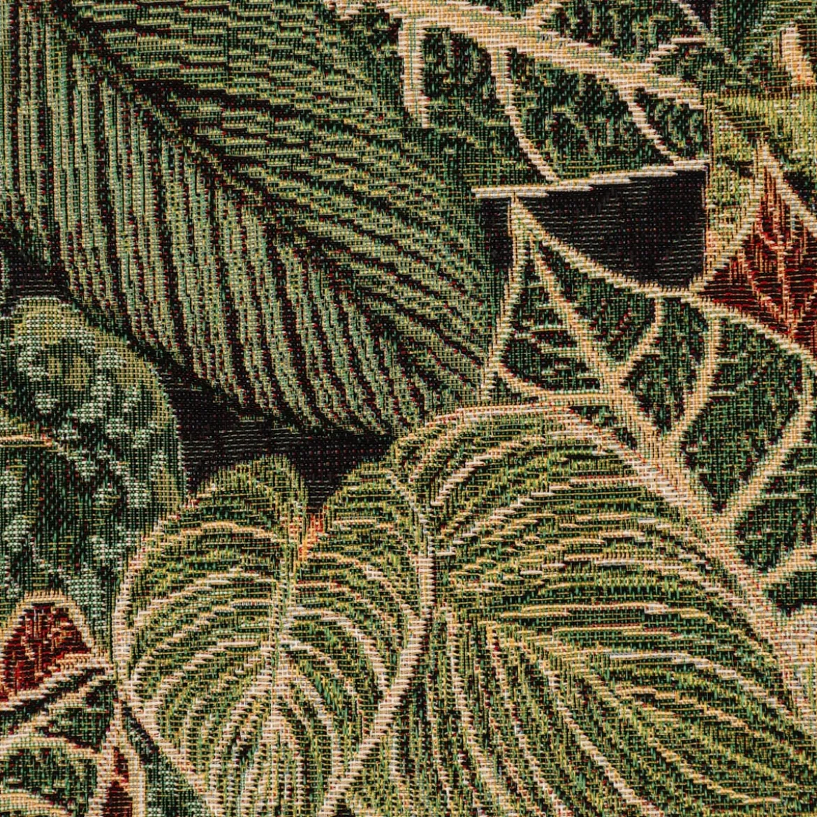 SCHÖNER LEBEN. Kissenhülle Premium Houseplant Jungle Blätter grün schwarz verschiedene Größen