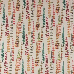 SCHÖNER LEBEN. Kissenhülle Ranken Blätter Aquarell beige terrakotta grün rot verschiedene Größen