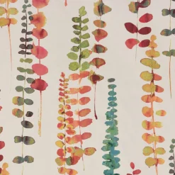 SCHÖNER LEBEN. Kissenhülle Ranken Blätter Aquarell beige terrakotta grün rot verschiedene Größen