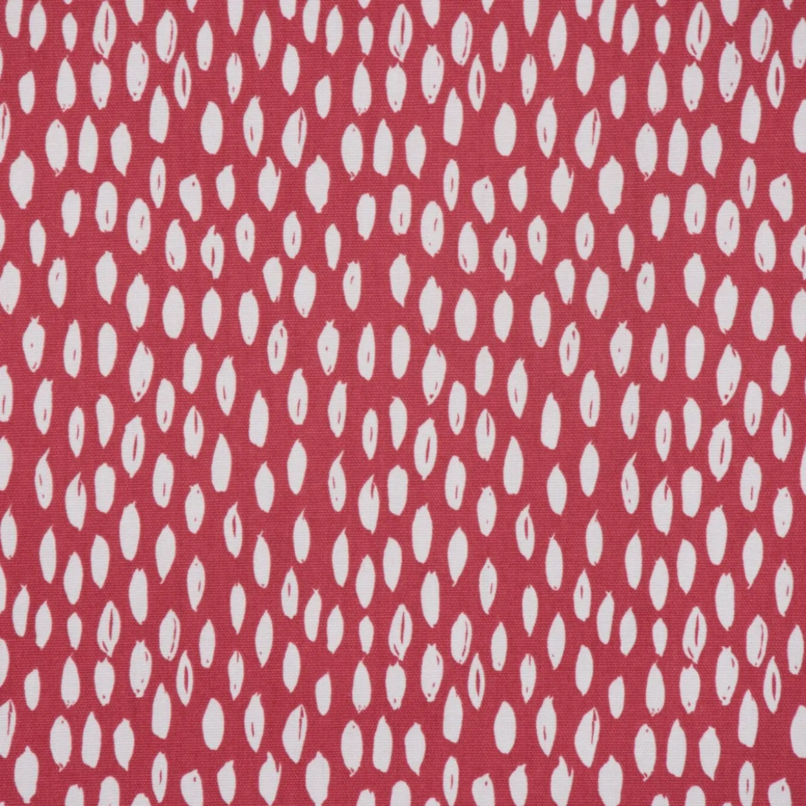 SCHÖNER LEBEN. Kissenhülle rot mit Kleksen Tropfen 30x50cm