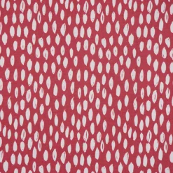 SCHÖNER LEBEN. Kissenhülle rot mit Kleksen Tropfen 40x40cm