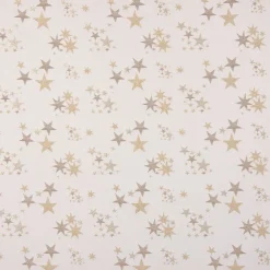 SCHÖNER LEBEN. Kissenhülle Sterne beidseitig beige gold 30x50cm