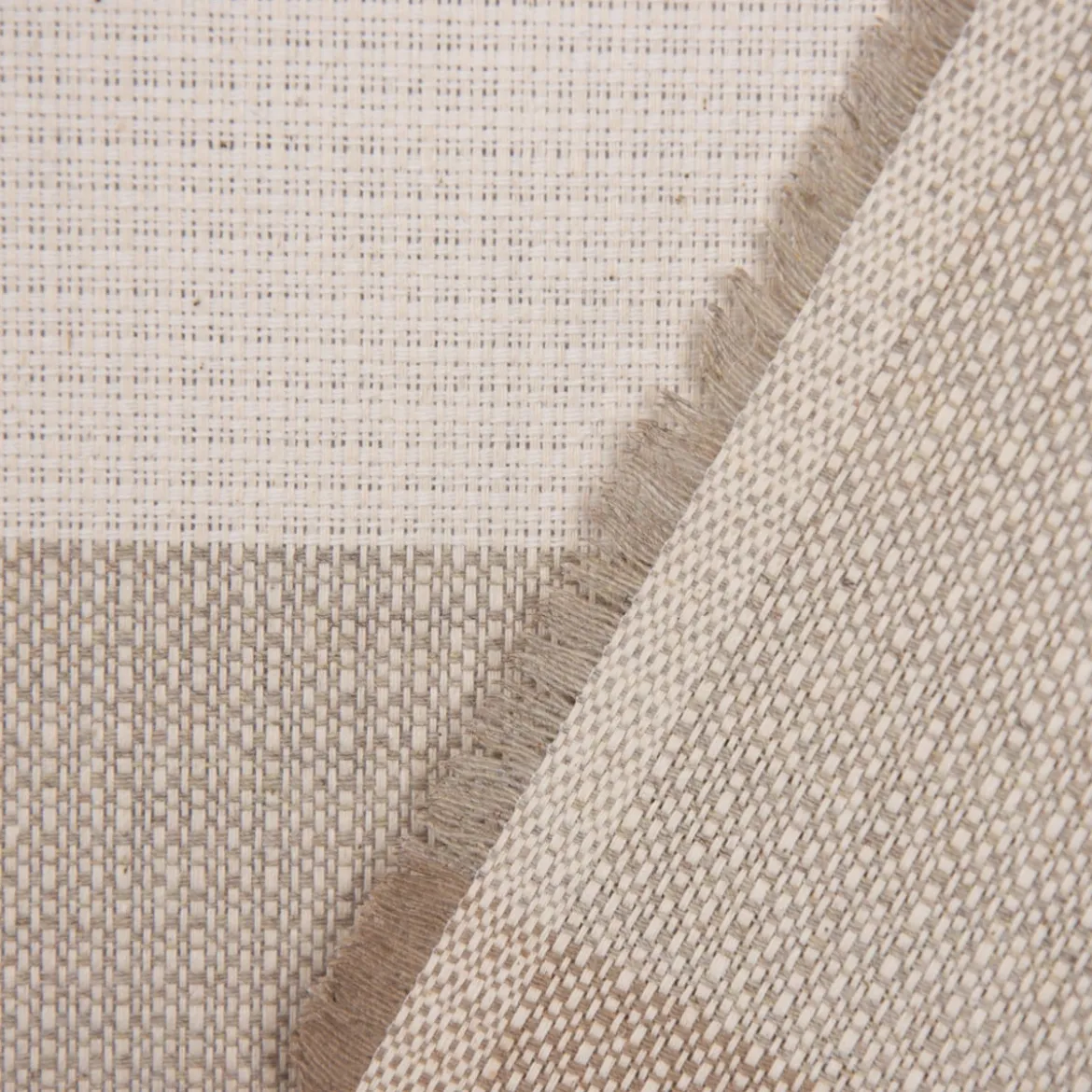 SCHÖNER LEBEN. Kissenhülle Streifen 9,5cm creme beige braun grau versch. Größen