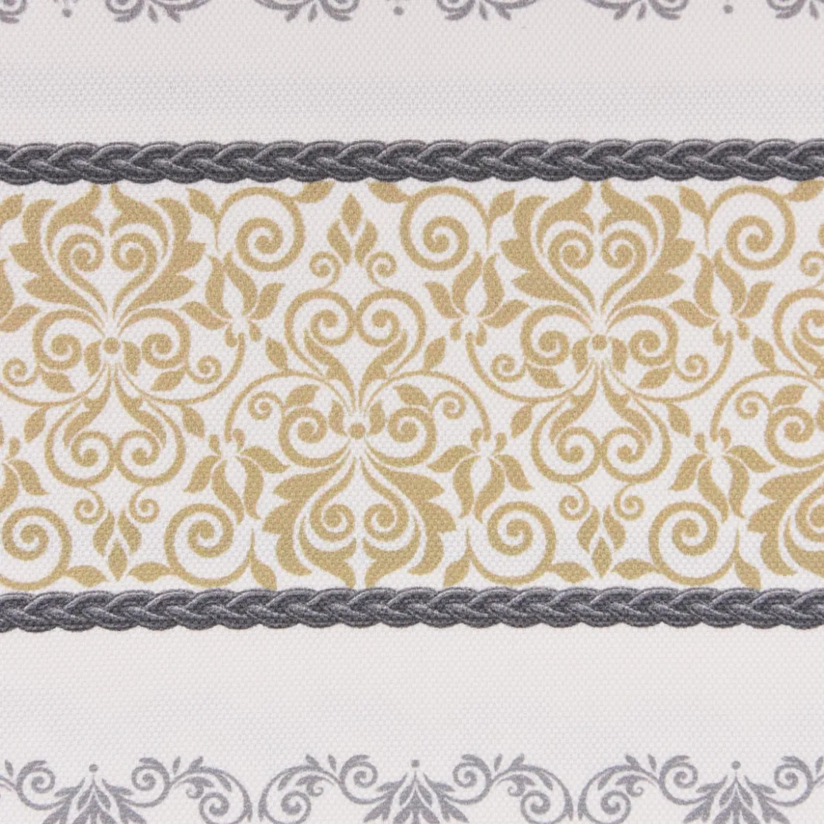 SCHÖNER LEBEN. Kissenhülle Streifen Ornamente ecru grau beige verschiedene Größen