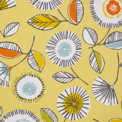 SCHÖNER LEBEN. Kissenhülle Sundance Blumen hellgrün braun orange aqua verschiedene Größen