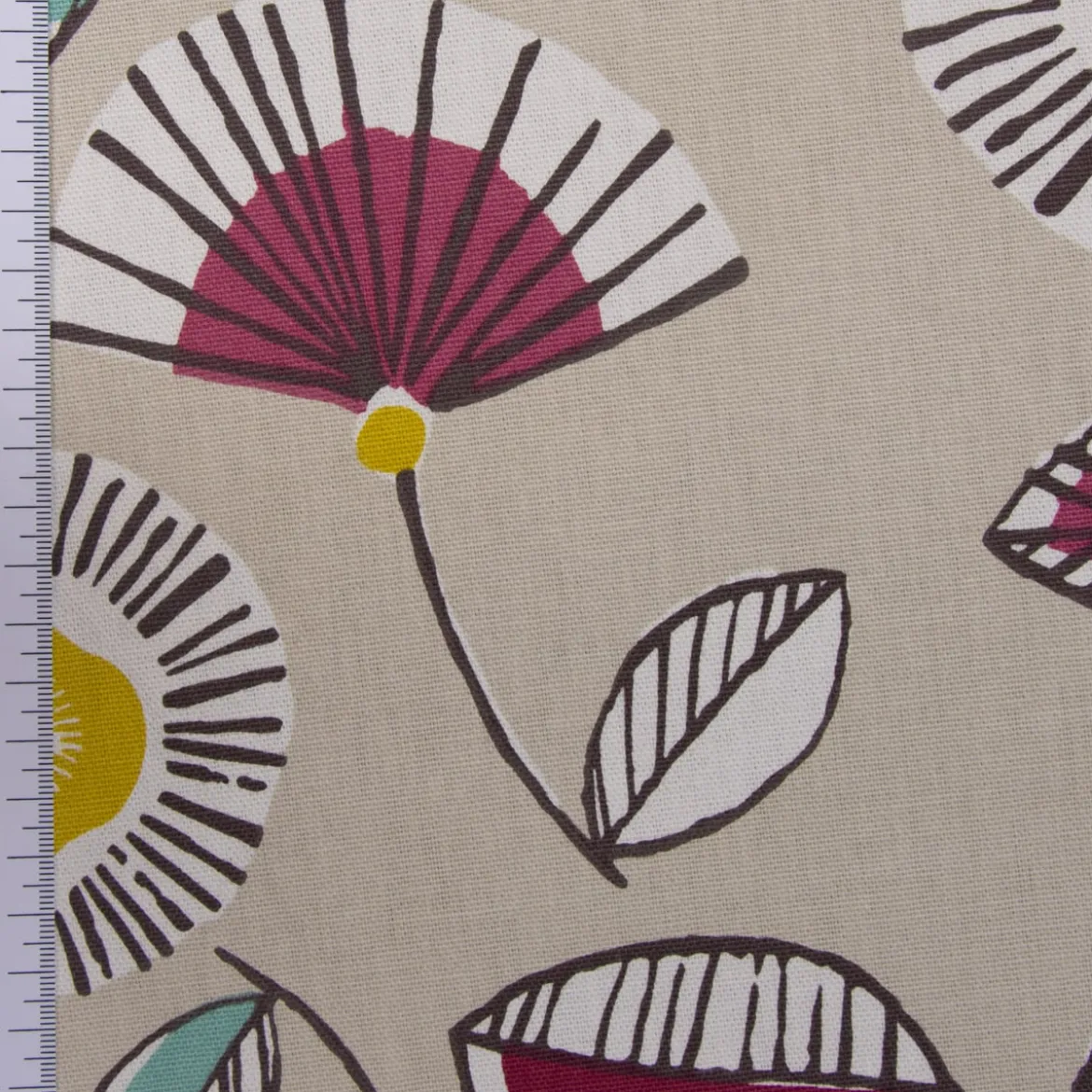 SCHÖNER LEBEN. Kissenhülle Sundance Blumen beige ocker beere aqua verschiedene Größen