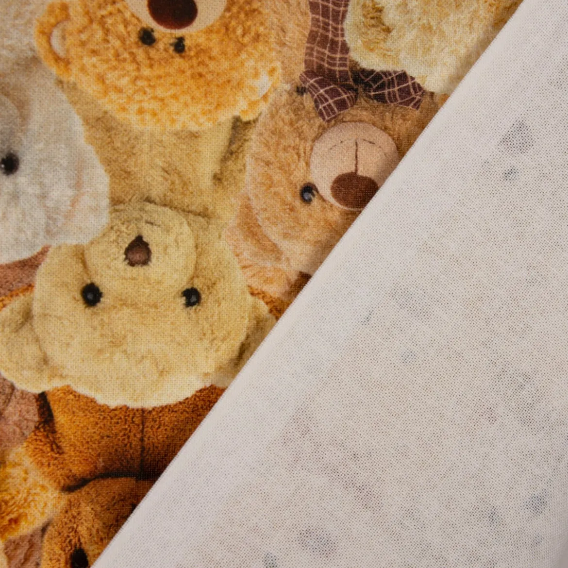 SCHÖNER LEBEN. Kissenhülle Teddybären braun beige verschiedene Größen