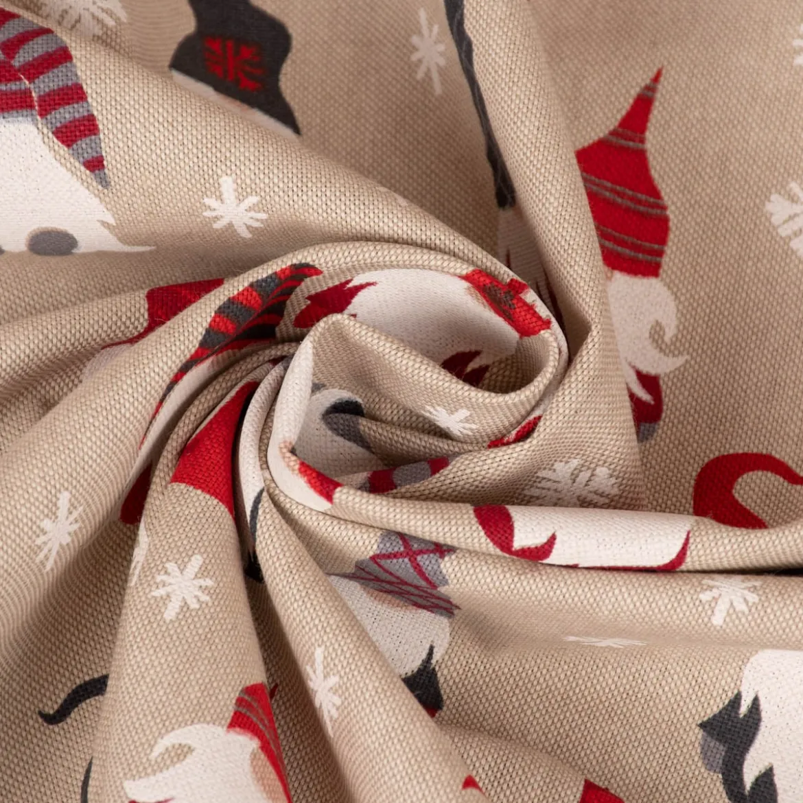 SCHÖNER LEBEN. Kissenhülle Tomte Cosy Family Weihnachtswichtel natur rot weiß verschiedene Größen